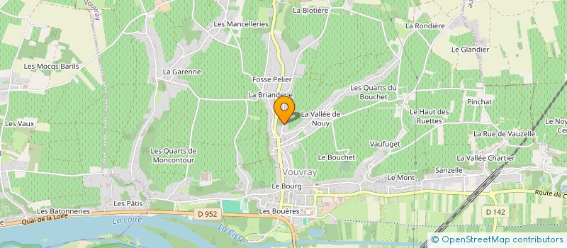 localisation de l'entreprise LES SOURICIERES à VOUVRAY