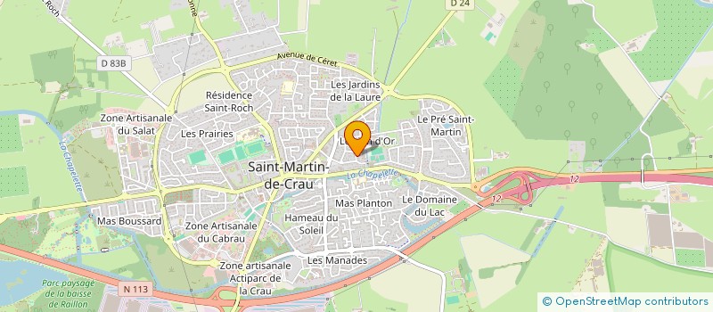 localisation de l'entreprise LES SOURIRES à SAINT-MARTIN-DE-CRAU