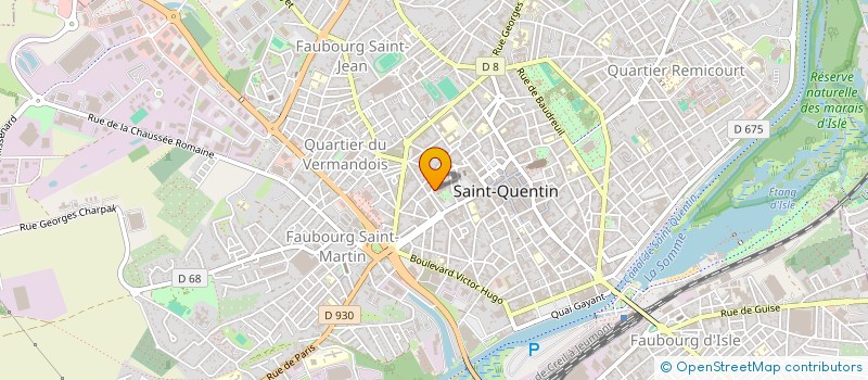 localisation de l'entreprise LES SOURIRES DE L'HOTEL DIEU  SAINT-QUENTIN