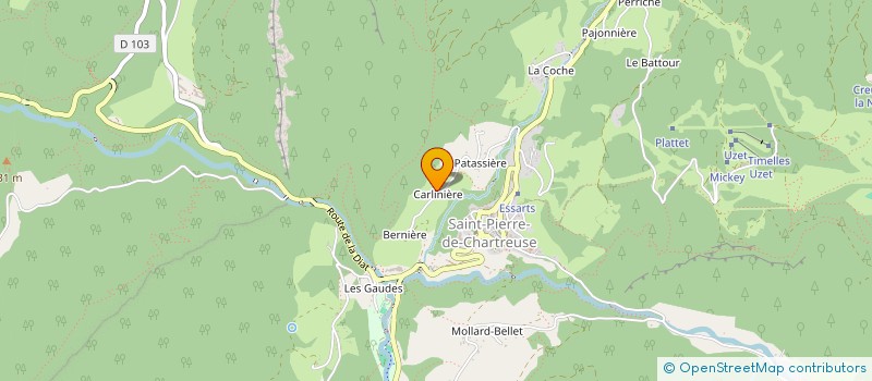 localisation de l'entreprise LES SOURIRES DU KENYA  SAINT-PIERRE-DE-CHARTREUSE