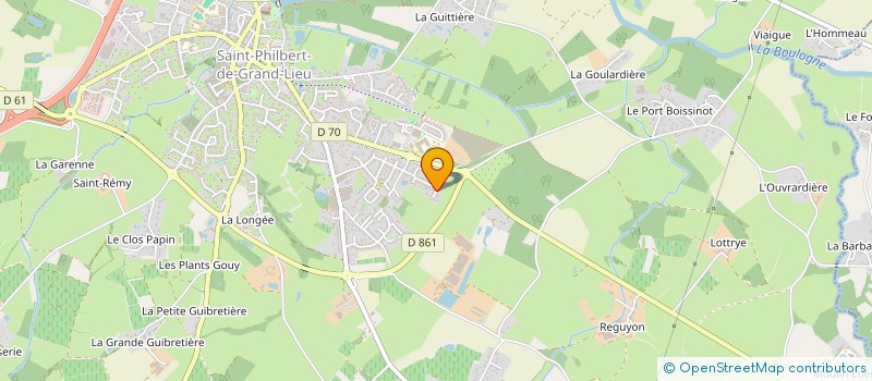 localisation de l'entreprise LES SOURIS  SAINT-PHILBERT-DE-GRAND-LIEU