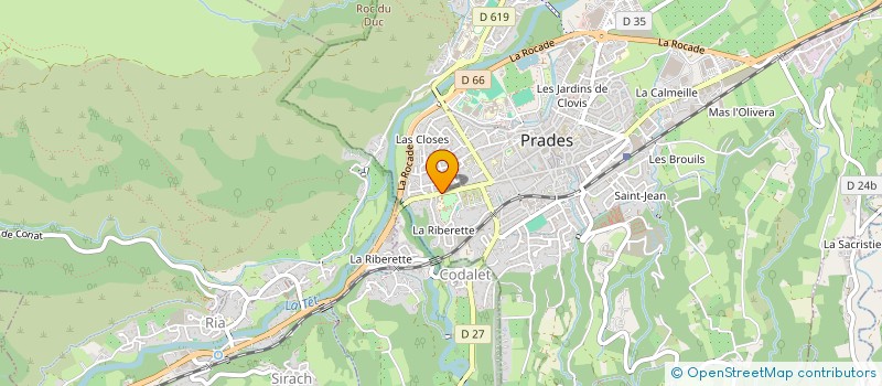 localisation de l'entreprise LES SOUS DIRES à PRADES