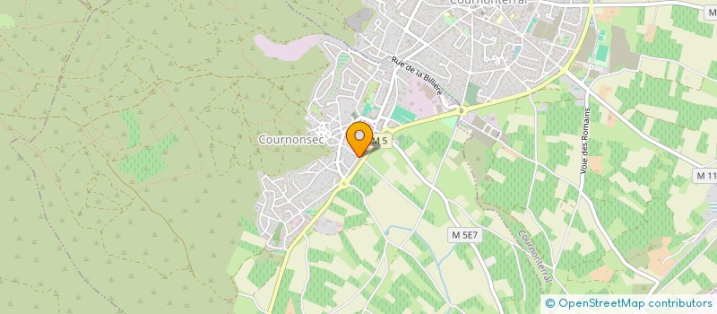 localisation de l'entreprise LES SPARTANS DU BASSIN DE THAU  COURNONSEC