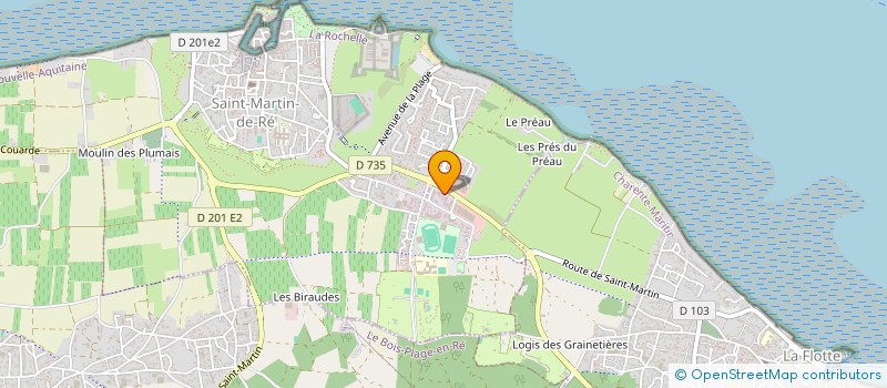 localisation de l'entreprise LES SPAS DE RE  SAINT-MARTIN-DE-RE