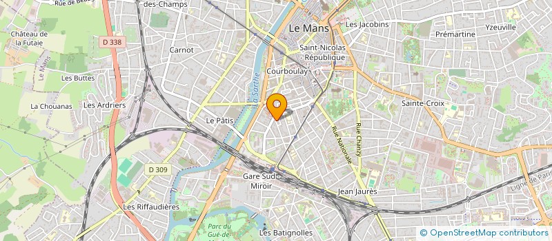 localisation de l'entreprise LES SPAS KIN'ESTHESYS  LE MANS