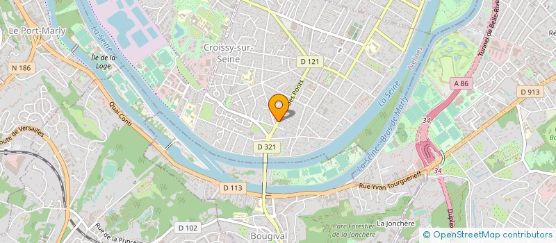 localisation de l'entreprise LES SPECIALISTES  CROISSY-SUR-SEINE