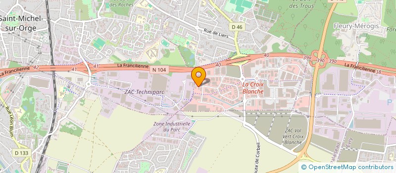localisation de l'entreprise LES SPECIALISTES DE L'AUTOMOBILE à SAINTE-GENEVIEVE-DES-BOIS