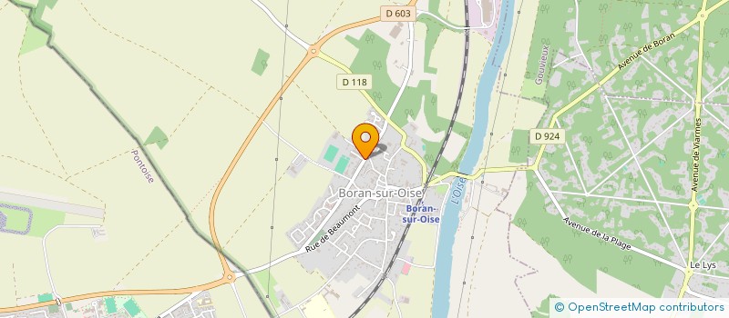 localisation de l'entreprise LES SPECIALISTES DE LA RESINE  BORAN-SUR-OISE