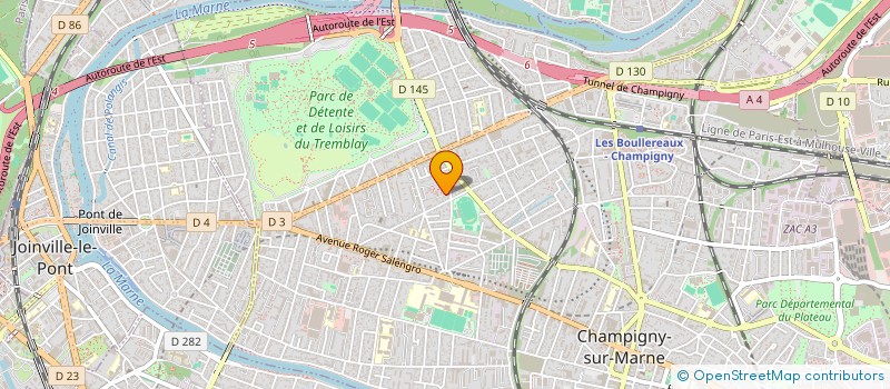 localisation de l'entreprise LES SPECIALISTES DU BATIMENT à CHAMPIGNY-SUR-MARNE