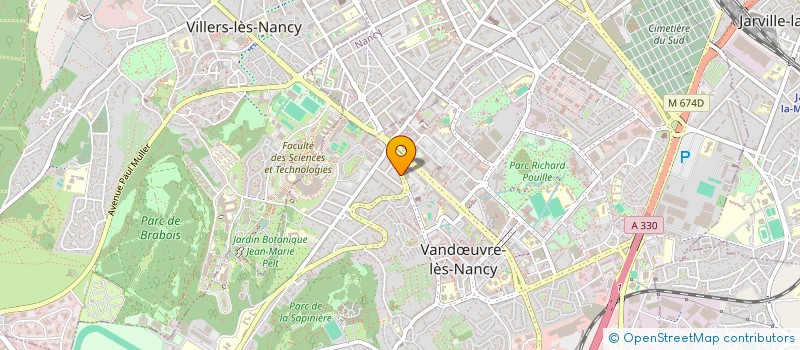 localisation de l'entreprise LES SPECIALISTES MACONNERIE  VANDUVRE-LES-NANCY