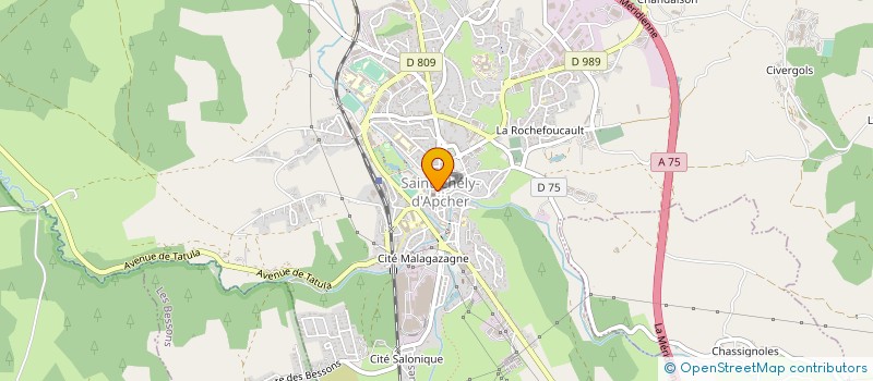 localisation de l'entreprise LES SPECIALITES DE GEVAUDAN LOUIS PRADAL à SAINT-CHELY-D'APCHER