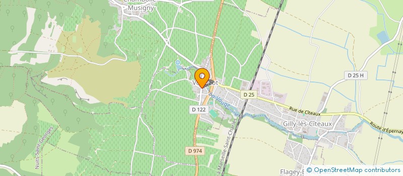 localisation de l'entreprise LES SPECIALITES DE PAPY  VOUGEOT