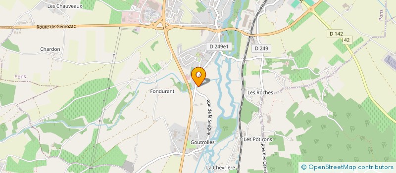 localisation de l'entreprise LES SPECIALITES REUNIES à PONS
