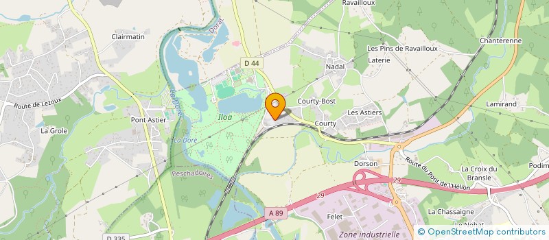 localisation de l'entreprise LES SPECTACLES DU MONDE  THIERS