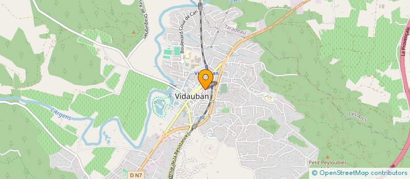 localisation de l'entreprise LES SPECTACLES LAJOIE  VIDAUBAN