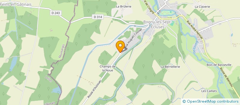 localisation de l'entreprise LES SPHERES DES ECLUSES  ROGNY-LES-SEPT-ECLUSES