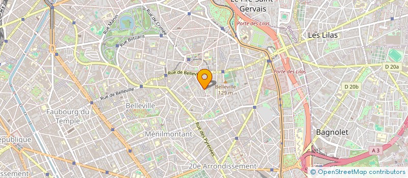 localisation de l'entreprise LES SPIRALES BLEUES  PARIS