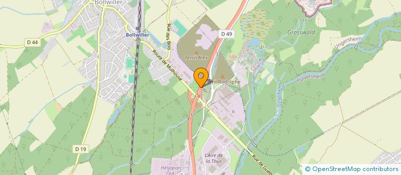 localisation de l'entreprise LES SPIREES  FELDKIRCH