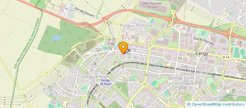 localisation de l'entreprise LES SPLENDEURS à CERGY