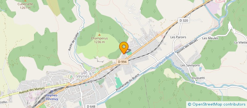 localisation de l'entreprise LES SPORTIFS DE HAUT NIVEAU VEYNOIS  VEYNES