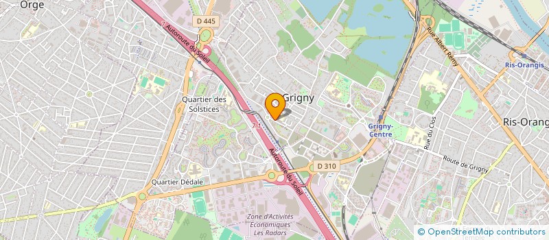localisation de l'entreprise LES SPORTIFS DE L'ECOLE ELEMENTAIRE DULCIE SEPTEMBER à GRIGNY
