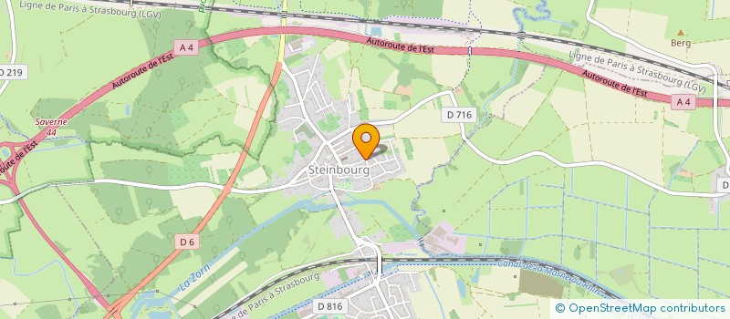 localisation de l'entreprise LES SPORTIFS EN HERBE  STEINBOURG