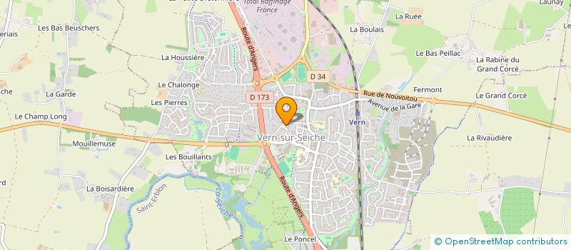 localisation de l'entreprise LES SPORTIVES DE LEGENDE  VERN-SUR-SEICHE