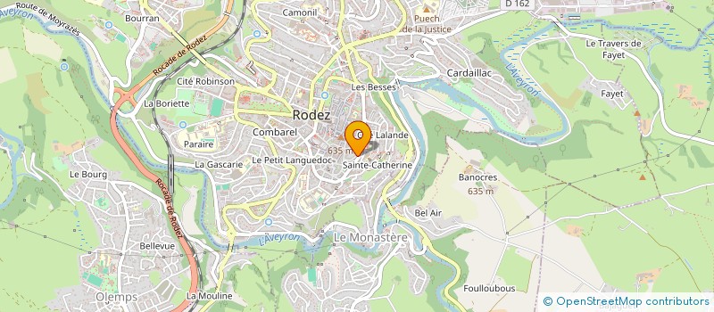 localisation de l'entreprise LES SQUINAYE  RODEZ