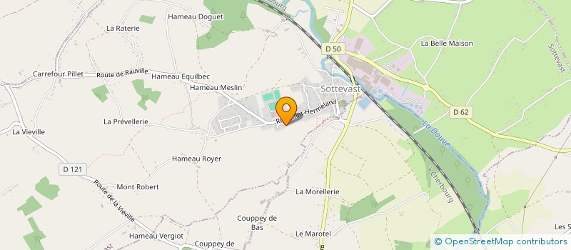 localisation de l'entreprise LES STARLETTES SOTTEVASTAISES  SOTTEVAST