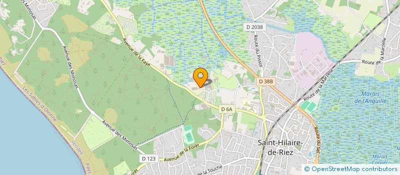 localisation de l'entreprise LES STATICES  SAINT-HILAIRE-DE-RIEZ