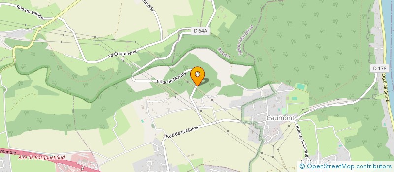 localisation de l'entreprise LES STATIONS DE NORMANDIE SNC  BOSGOUET