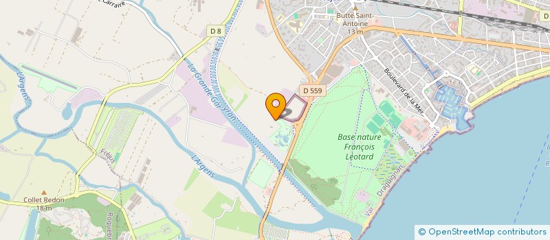 localisation de l'entreprise LES STATIONS SERVICES AUTOMOBILES DU VAL D'ARGENS à FREJUS