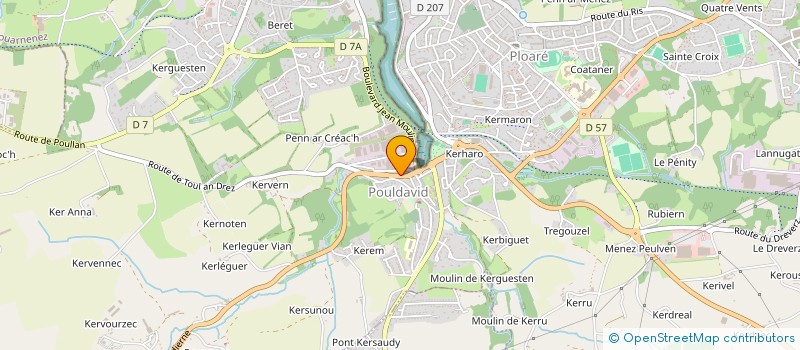 localisation de l'entreprise LES STE à DOUARNENEZ