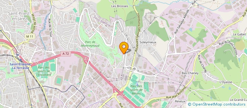 localisation de l'entreprise LES STEPHANOISES EN SELLE  SAINT-ETIENNE