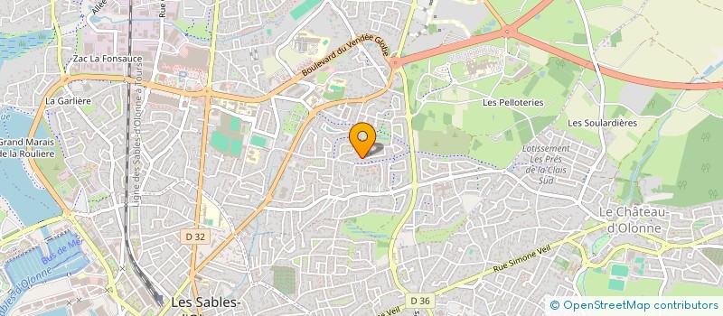 localisation de l'entreprise LES STERNES à LES SABLES D'OLONNE