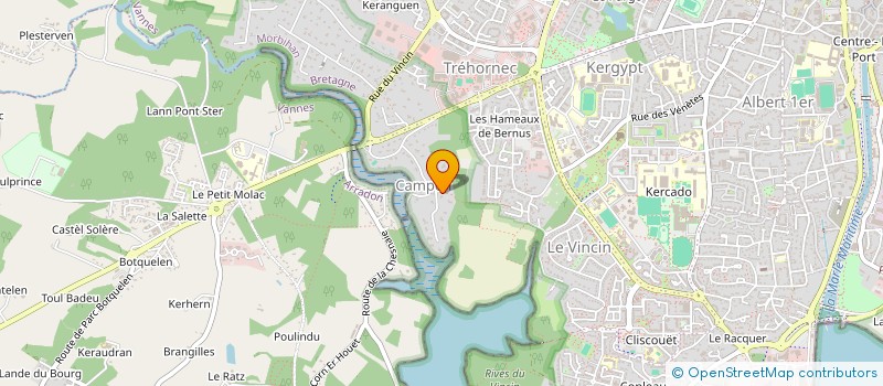 localisation de l'entreprise LES STERNES à VANNES