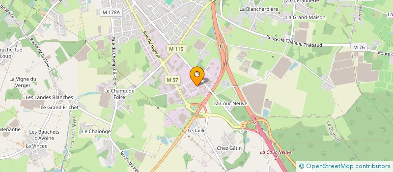 localisation de l'entreprise LES STERNES  LES SORINIERES