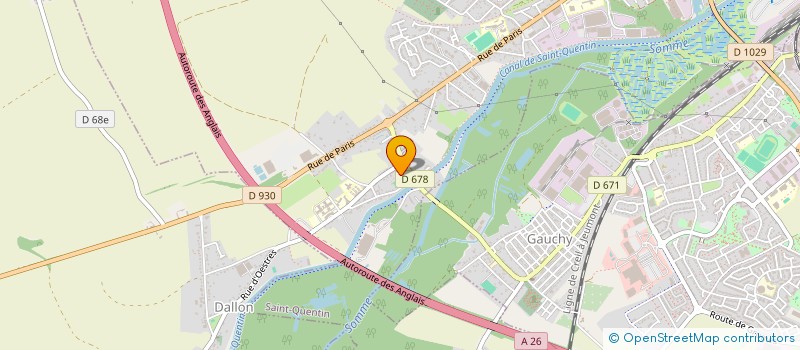 localisation de l'entreprise LES STIMULANTS à SAINT-QUENTIN
