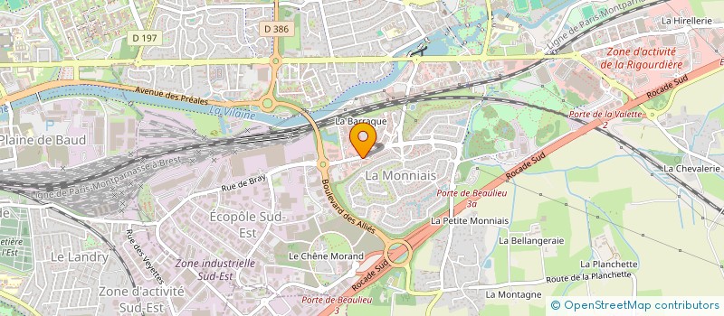 localisation de l'entreprise LES STORES MODERNES  CESSON-SEVIGNE