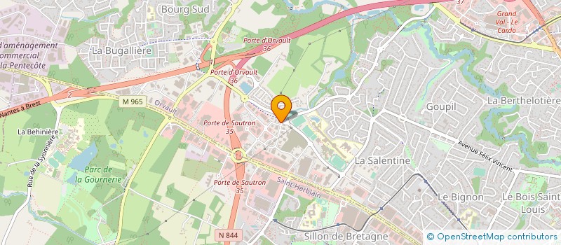 localisation de l'entreprise LES STORES NANTAIS à ORVAULT