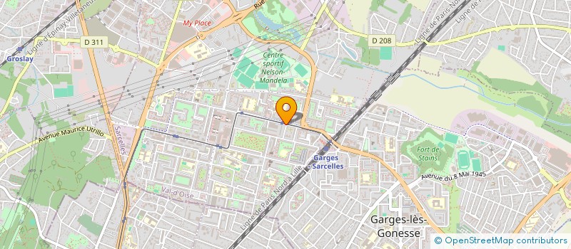 localisation de l'entreprise LES STRATEGES DE SARCELLES  SARCELLES