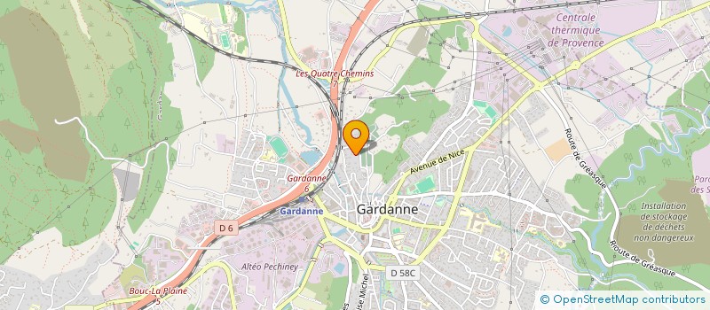 localisation de l'entreprise LES STRUCTURES MERIDIONALES AZUR à GARDANNE