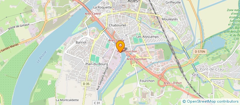 localisation de l'entreprise LES STUDIOS DE CIRQUE  ARLES