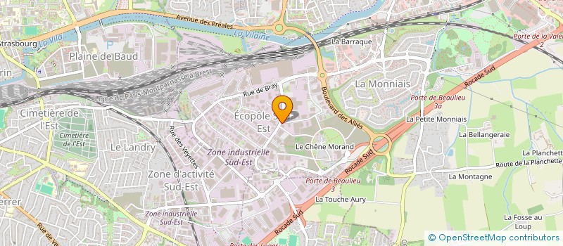 localisation de l'entreprise LES STUDIOS DE LA CITE  CESSON-SEVIGNE