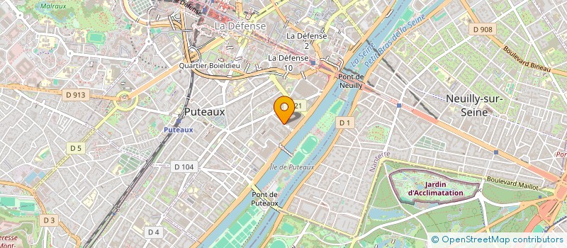 localisation de l'entreprise LES STUDIOS DE LA DEFENSE à PUTEAUX
