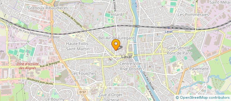 localisation de l'entreprise LES STUDIOS DU BRITAIS à LAVAL