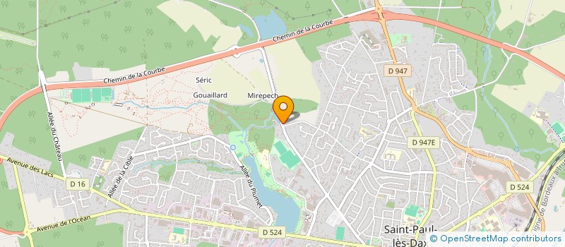localisation de l'entreprise LES STUDIOS DU MOULIN DE POUSTAGNACQ à SAINT-PAUL-LES-DAX