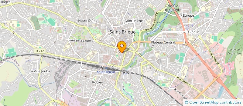 localisation de l'entreprise LES STUDIOS GODEFROY à SAINT-BRIEUC