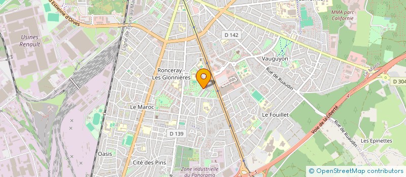 localisation de l'entreprise LES STYLISTES DES QUARTIERS SUD'  LE MANS
