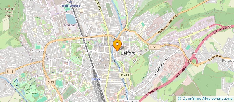localisation de l'entreprise LES SUCCESSEURS DE PAUL GILLET à BELFORT